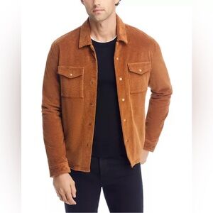 $498 NWT John Varvatos Derek Shirt Jacket 56 XL Brown Men's Corduroy Trucker
